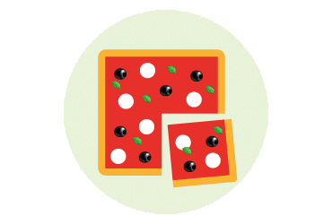 Produzione pizze e basi per pizza quadrate o rettangolari